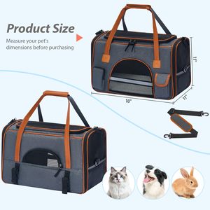 Sac à dos de transport <span class=keywords><strong>pour</strong></span> <span class=keywords><strong>chien</strong></span> en tissu Oxford, sac à dos de voyage avec fermeture éclair, design pliable <span class=keywords><strong>pour</strong></span> <span class=keywords><strong>siège</strong></span> de voiture, <span class=keywords><strong>pour</strong></span> chiens jusqu'à <span class=keywords><strong>10</strong></span> <span class=keywords><strong>kg</strong></span>, logo personnalisé - Product Image 6