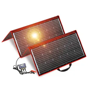 DOKIO-Panel Solar plegable Flexible, 300W, 18V, alta calidad, portátil, China, para Camping, barco, RV, viajes, hogar y coche