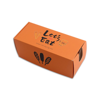 Boîte à Sandwich en papier avec logo, impression personnalisée, biodégradable, de qualité alimentaire, Hotdog coréen, à emporter, emballage de restauration rapide