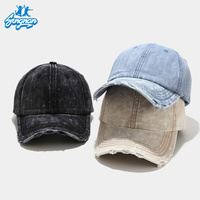 Gorra de Béisbol Trucker Unisex Vintage con Logotipo Personalizado al por Mayor, Ajustable, Teñida, Desgastada y Lavada