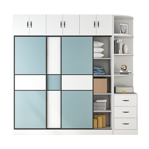<span class=keywords><strong>Armarios</strong></span> Modernos Económicos, Armario Ligero para Dormitorio, Ancho 1.4m, Armario Portátil, Armario Deslizante, Armario para Dormitorio - Product Image 4