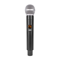 Microphone sans fil dynamique UHF universel pour chant, professionnel, 2 canaux, conférence, réduction de bruit, portable, en plastique, pour la voix