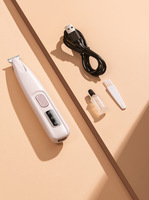 Tondeuse et tondeuse à barbe rechargeable et étanche pour animaux de compagnie avec lumière LED pour le toilettage des pattes de chat et des poils autour des yeux et de la queue du chien