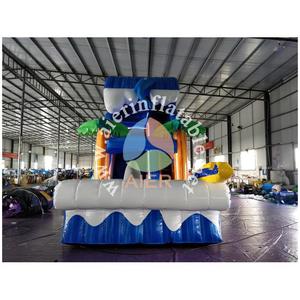 Tobogán Acuático Inflable Shark Surf Skateboard con Pista, Calidad Comercial para Niños, Carnavales, <span class=keywords><strong>Alquiler</strong></span> para Fiestas y Parques <span class=keywords><strong>de</strong></span> Diversiones - Product Image 4