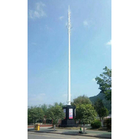 Antenne de télécommunication en acier galvanisé Poteau 18m 20m 25m 30m Tour de radio Internet Accessoire pour tour monopole télécom