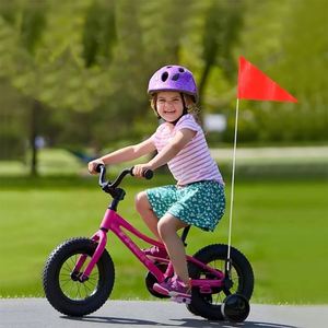 Drapeau de sécurité pour vélo haute visibilité, mât en fibre de verre robuste, bande réfléchissante, polyester résistant aux déchirures, drapeau de vélo haute visibilité - Product Image 6