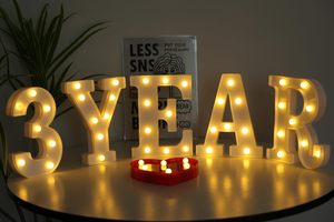 26 Bảng chữ cái tiếng Anh trang trí nội thất bên marquee ánh sáng chữ ký valentine's day trang trí đám cưới <span class=keywords><strong>LED</strong></span> Light up thư - Product Image 6