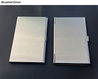 Dompet Kartu Logam Stainless Steel Custom Murah dan Populer untuk Hadiah Bisnis dengan Logo Cetak Laser