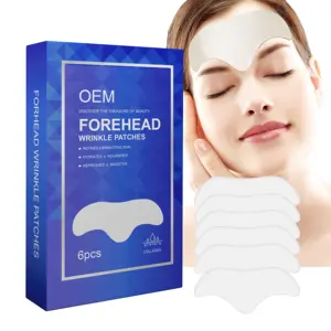 OEM Custom Logo Collagen Forehead Wrinkle Remover Patches Instant Anti-Wrinkle Strips