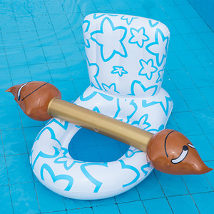 Asiento Flotante Inflable para Inodoro Mori Yuho, 98x60x60cm, Divertido Juego de Piscina, Flotador Protector para Adultos y Niños - Product Image 3