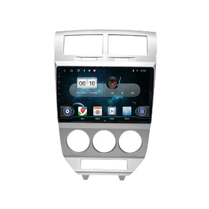 Cho Dodge Tầm Cỡ 2007 2010 Android 10 Auto Đa Phương Tiện Đài Phát Thanh Xe BT Carplay GPS Navigation Video 2 Din WIFI Không Có DVD
