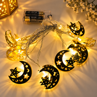 Décorations de Ramadan en gros Pafu, Eid Mubarak, guirlande lumineuse LED en forme de croissant de lune blanc chaud