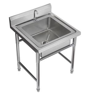 Évier de cuisine en acier inoxydable à cuve unique de qualité commerciale pour une utilisation professionnelle en cuisine - Product Image 3