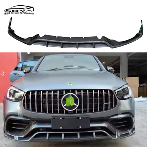 X253 GLC63 fibre de carbone TOPCAR Style lèvre avant lèvre de pare-chocs avant pour <span class=keywords><strong>Mercedes</strong></span> benz X253 GLC63 S <span class=keywords><strong>AMG</strong></span> 2020-2022 - Product Image 1