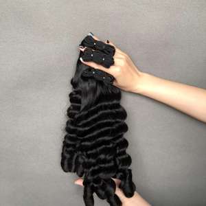 Vendedores de cabello al por mayor Paquetes de cabello crudo y virgen <span class=keywords><strong>Luxy</strong></span> Curl Color negro - Product Image 3