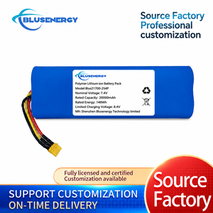 BLUSENERGY 21700 7.4V 20000mAh Paquete de Baterías de Iones de Litio 2S4P con Conector XT60 y BMS Integrado - Product Image 4
