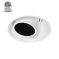 Module de plafonnier encastré LED anti-éblouissement de 4 pouces, sans boîtier, certifié ETL, 5 CCT réglables
