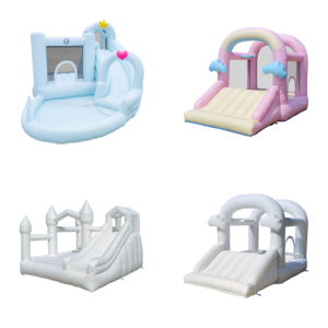 Château gonflable avec 2 toboggans et mur d'escalade, piscine à balles, panier de basket - Product Image 3