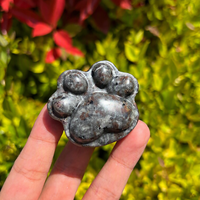 Ornements en cristal naturel en forme de patte de chat ou d'ours, sculptés et polis, écologiques, porte-bonheur, décoration d'intérieur, sculpture, cadeaux de guérison