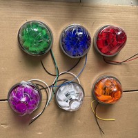 Nouvelle Feuille de Signalisation Latérale LED SN pour Camion Remorque, Rouge Transparent Classique, 10-30V, Type Pastèque, Montage en Surface