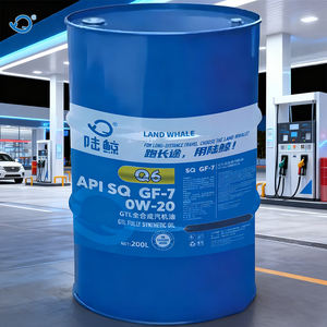 שמן מנוע סינתטי מלא LAND WHALE API SQ GF-7 0W-20 GTL |   חבית פלסטיק 200 ליטר |   חיי מדף של 5 שנים - Product Image 2