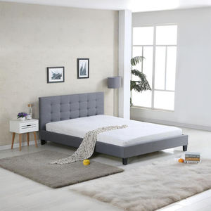 Lit de luxe, mobilier de chambre à coucher moderne, lit en tissu capitonné, taille king - Product Image 2