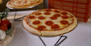 Barquettes à <span class=keywords><strong>pizza</strong></span> pour distributeur automatique, moules à <span class=keywords><strong>pizza</strong></span>, barquettes de service plates pour distributeur automatique de <span class=keywords><strong>pizza</strong></span>, conteneurs en aluminium personnalisés pour aliments - Product Image 2