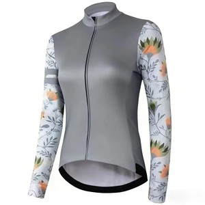 Jersey de Ciclismo de Manga Larga con Cierre Completo, Ligero, Transpirable, Resistente al Viento, Estampado en Varios Colores, de Alta Calidad y en Oferta para Ciclistas - Product Image 5