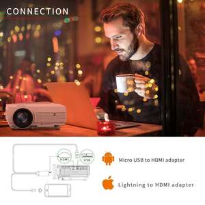 Vankyo giải trí 3 1080P hỗ trợ trắng Mini LED Máy chiếu di động tương thích với túi - Product Image 4