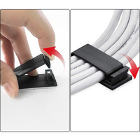 Attaches-câbles adhésifs, clips de fixation, organisateur de fils, support de câbles pour bureau, mur, voiture, télévision, pince de gestion de câbles