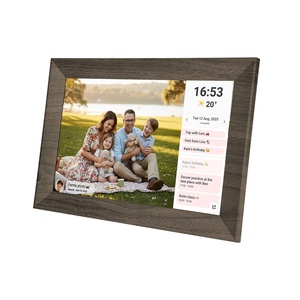 Frameo 10.1" Digital Picture Frame With Wood Grain Patterns 16GB <b>WiFi</b> Digital Photo Frame IPS Touch Screen Auto-Rotate Slideshow - Product Image 3