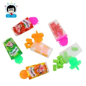 Halal Manufacture Chewing Gum OEM Order Multi Color Chewing Gum Fruit Flavor For Kids