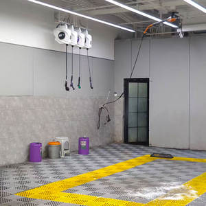 Juego de Carrete de Manguera para Lavado de Autos de Alta Presión, Retráctil Automático, en Forma de Delfín, Accesorios Todo en Uno para Garaje, Taller Automotriz Comercial - Product Image 4