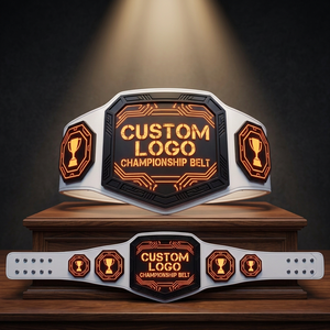 World Heavyweight <b>Wrestling</b> Championship <b>Belt</b> Grappling Taekwondo & Karate - Product Image 2