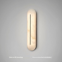 Applique murale LED en marbre naturel et cuivre, design nordique de luxe moderne, 2700K doux, 220V, pour salon et chambre à coucher XH-6886
