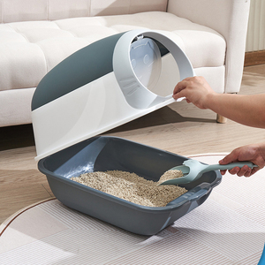 Lettiera per Gatti Chiusa e Coperta, Accessori per Animali Domestici, Grande Lettiera in Plastica per Gatti - Product Image 3