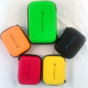 China Supplier Customized Waterproof Protective Hard Shell EVA USB Cable Power Bank Zipper Case