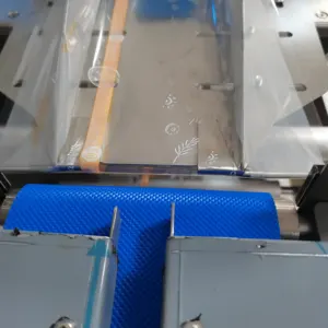 서보 모터 다기능 베개형 롤 필름 포장 기계가있는 완전 자동 슬리퍼 포장기