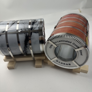 Tôle de toiture <span class=keywords><strong>ondulée</strong></span> laminée à chaud JIS ASTM, tôle d'acier, film <span class=keywords><strong>PVC</strong></span>, motif bois, toucher tactile, <span class=keywords><strong>plaque</strong></span> de construction, soudage, découpe - Product Image 2