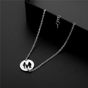 Bracelets pour femmes Bracelets à breloques en acier inoxydable Bracelet réglable Bracelet <span class=keywords><strong>maman</strong></span> <span class=keywords><strong>papa</strong></span> fille cadeaux de famille bijoux - Product Image 3