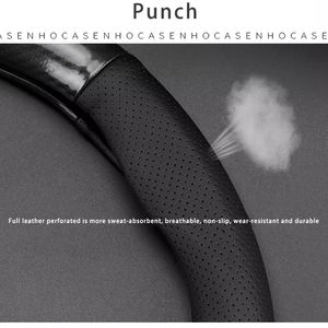 Protector de <span class=keywords><strong>volante</strong></span> de coche con patrón de madera, estilo deportivo antideslizante, PVC, en forma de <span class=keywords><strong>d</strong></span>, negro y rojo - Product Image 3