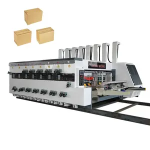 Zhenhua YSF-D Hoge Snelheid Volautomatische Golfkartonnen Printer Slotter En Roterende Die Cutter Machine