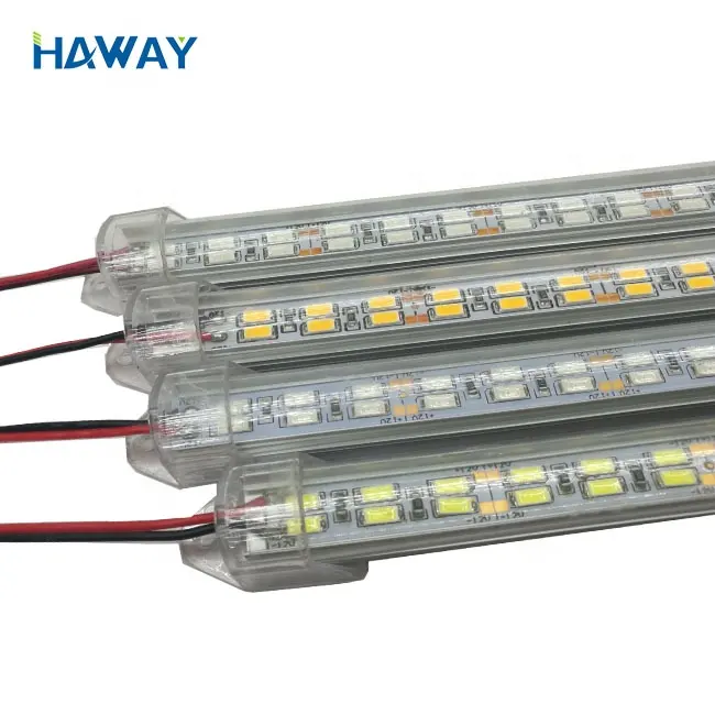 カスタマイズされた超高輝度5630/5730 W/WW/R/B 168leds/mLEDリジッドバーストリップ18W、U字型アルミニウムハウス