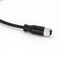 Connecteur femelle KRONZ M12 à 5 broches, droit, câble PVC blindé pré-assemblé de 2 m, robuste pour la connexion de capteurs et d'actionneurs industriels
