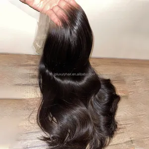 JP Raw Brazilian Virgin Human Hair HD Full Transparent Lace Frontal Wig For Black Women Bone Straight Lace Front Wig Human Hair