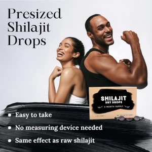 Shilajit en gouttes sèches de l'Himalaya, testé en laboratoire aux États-Unis, 85 oligo-éléments, acide fulvique, supplément énergétique et vitalité, marque privée, OEM - Product Image 3