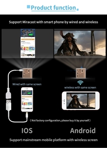 Phổ biến P1S Mini Pocket <span class=keywords><strong>Projector</strong></span> 400 ANSI Lumens thông minh Linux Hệ Thống Trung Quốc Điện thoại di động tương thích xách tay P1 + LED được xây dựng trong chúng tôi - Product Image 4