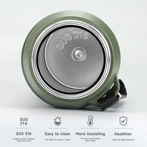 2025 Fábrica Atacado Portátil Eco Friendly Dupla Murada Garrafa De Água De Aço Inoxidável com Tampa - Product Image 6