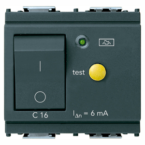 MT Diff 1P+N C16 6mA สวิตช์สีเทา มินิเซอร์กิตเบรกเกอร์ - Product Image 1