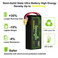 Высокопроизводительный полугибкий аккумулятор для БПЛА 6S 22.2V 39Ah 39000mAh 3C/5C с высокой энергетической плотностью 400Wh/Kg